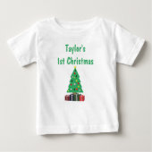 Erste Weihnachtsfeier Baby T-shirt (Vorderseite)