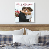 Erste Weihnachtsfeier Foto mit Namen Leinwanddruck (Insitu (Schlafzimmer))