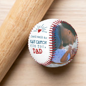 Erste Weihnachtsfeier für Vater vom Baby Foto Baseball