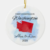 Erste Weihnachtsfeier in Washington Staat Ornament (Vorne)