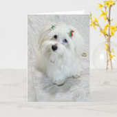 Erste Weihnachtsfeier Karte (Gelbe Blume)