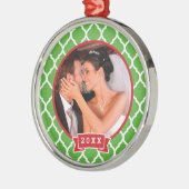 Erste Weihnachtsfeier Keepake Foto Ornament (Links)