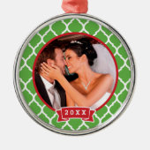 Erste Weihnachtsfeier Keepake Foto Ornament (Vorne)