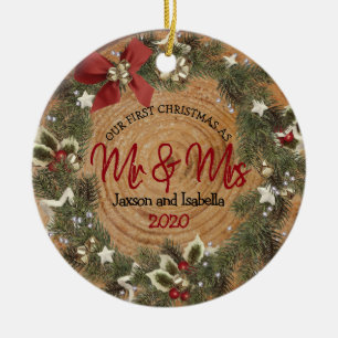 Erste Weihnachtsfeier Keramik Ornament