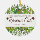 Erste Weihnachtsfeier mit unserer Rettungskiste Pe Keramik Ornament (Vorne)