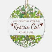 Erste Weihnachtsfeier mit unserer Rettungskiste Pe Keramik Ornament (Links)