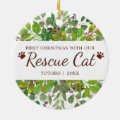 Erste Weihnachtsfeier mit unserer Rettungskiste Pe Keramik Ornament (Hinten)