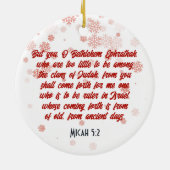 Erste Weihnachtsfeier niedlicher Dalmatiner Welpe Keramik Ornament (Hinten)