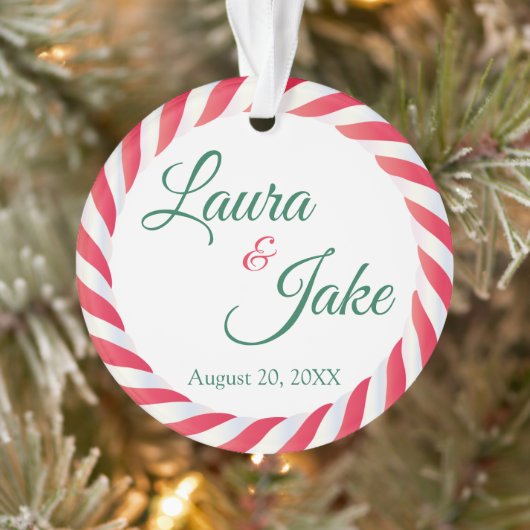 Erste Weihnachtsfeier Verheiratete Acrylschmuck Ornament (Baum)