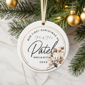 Erste Weihnachtsfeier Verheiratete Keramik Ornamen Keramik Ornament