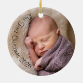 Erste Weihnachtsfeier zusammen Keramik Ornament (Hinten)