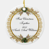 Erste Weihnachtsfeier zusammen mit Ornament (Hinten)