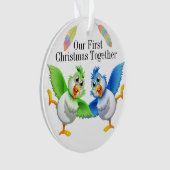 Erste Weihnachtsfeier zusammen mit Ornament (Vorderseite)