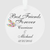 Erste Weihnachtsfeier zusammen mit Ornament (Rückseite)