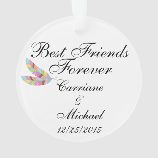 Erste Weihnachtsfeier zusammen mit Ornament (Rückseite)