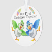 Erste Weihnachtsfeier zusammen mit Ornament (Vorderseite)