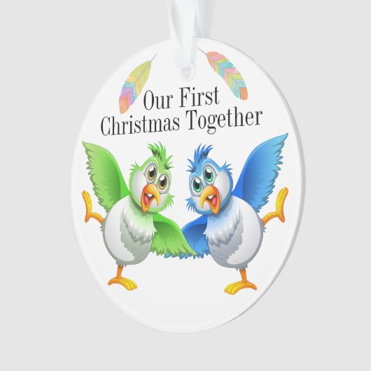 Erste Weihnachtsfeier zusammen mit Ornament (Vorderseite)