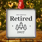 Erste Weihnachtsfeierlichkeit - Keepake-Rente Ornament Aus Metall