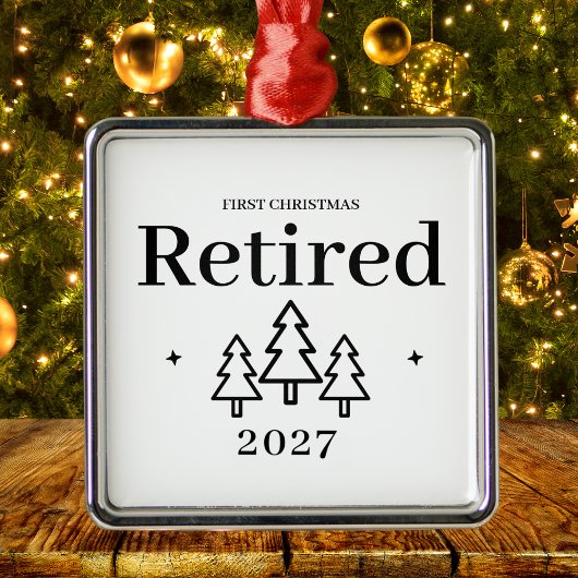 Erste Weihnachtsfeierlichkeit - Keepake-Rente Ornament Aus Metall