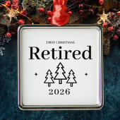 Erste Weihnachtsfeierlichkeit - Keepake-Rente Ornament Aus Metall