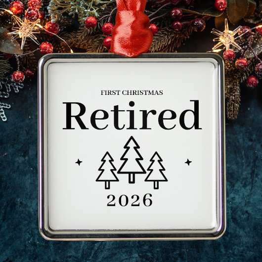 Erste Weihnachtsfeierlichkeit - Keepake-Rente Ornament Aus Metall