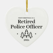Erste Weihnachtsfeiertage Verzicht auf Polizeibeam Keramik Ornament (Vorne)