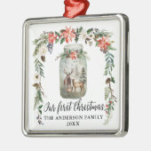 Erste Weihnachtsferien Ornament Aus Metall (Links)