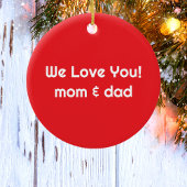 Erste Weihnachtsflugzeug - Weihnachtsflugzeug Pers Keramik Ornament