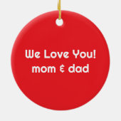 Erste Weihnachtsflugzeug - Weihnachtsflugzeug Pers Keramik Ornament (Hinten)