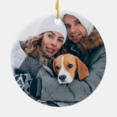 Erste Weihnachtsgebäck-Fotos Keramik Ornament (Hinten)