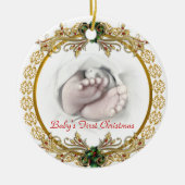 Erste Weihnachtsgebäck Keramikornament (Vorne)