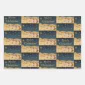 Erste Weihnachtsgeschichte 3D Geschenkpapier Set (Vorderseite)