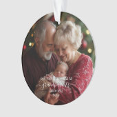Erste Weihnachtsgroßeltern Tree Ornament Custom (Vorderseite)