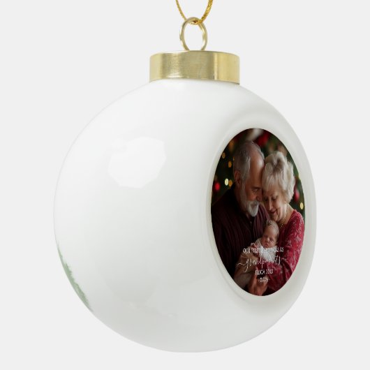 Erste Weihnachtsgroßeltern Tree Ornament Custom (Links)