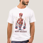 erste Weihnachtsjunge Nutcracker Wasserfarbe T-Shirt (Vorderseite)