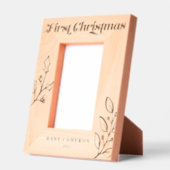 Erste Weihnachtskalligraphie und Winterfolien Geätzte Rahmen (Links)