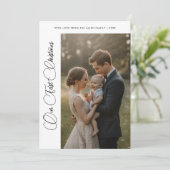 Erste Weihnachtskarte für den Familienurlaub Feiertagskarte (Stehend Vorderseite)