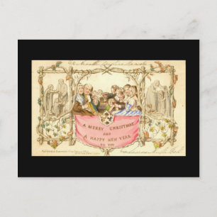 Erste Weihnachtskarte - John C Horsley - 1843 Feiertagspostkarte