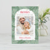 Erste Weihnachtskarte zusammen Feiertagskarte (Stehend Vorderseite)