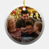 Erste Weihnachtskrippe für neue Zuhause Nutcracker Keramik Ornament (Hinten)