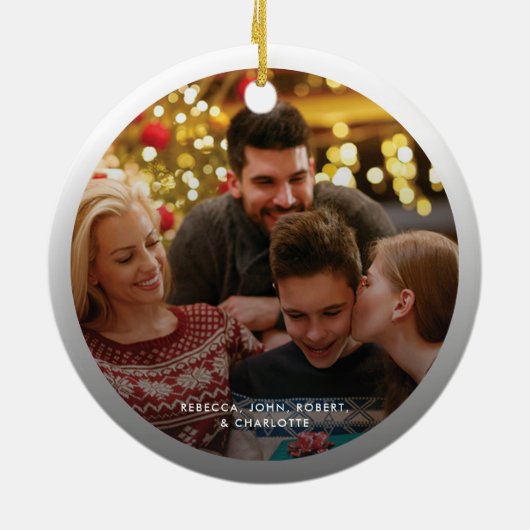 Erste Weihnachtskrippe für neue Zuhause Nutcracker Keramik Ornament (Hinten)