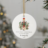 Erste Weihnachtskrippe für neue Zuhause Nutcracker Keramik Ornament