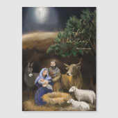 Erste Weihnachtskrippen  Magnetkarte (Vorderseite)