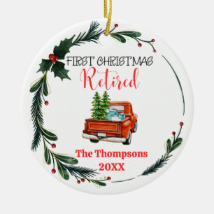 Erste Weihnachtsmühe Personalisiert Keramik Ornament