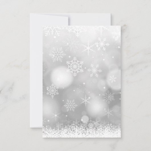 Erste Weihnachtsnacht Verheiratet Verlobt| FOTO Einladung (Rückseite)