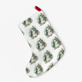 Erste Weihnachtsneuheit grün Santa Kleiner Weihnachtsstrumpf (Rückseite (Hängend))