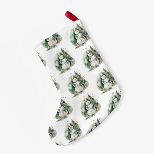 Erste Weihnachtsneuheit grün Santa Kleiner Weihnachtsstrumpf (Rückseite (Hängend))