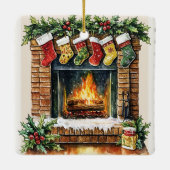 Erste WeihnachtsPersonalisiert Keramikornament (Rückseite)