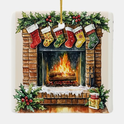 Erste WeihnachtsPersonalisiert Keramikornament (Rückseite)