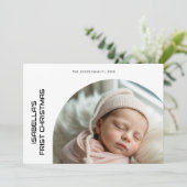 Erste Weihnachtsreise Personalisierte HerzfühlFami Feiertagskarte (Stehend Vorderseite)